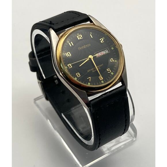 VTG Armitron 20/1143xl Day Date Mens Watch 36mm - Fresh Battery - Adjustable WR - Picture 6 of 11